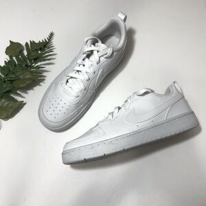 Nike Court Borough Low 2 βTriple Whiteβ Big Kid Size 7Y Sneakers